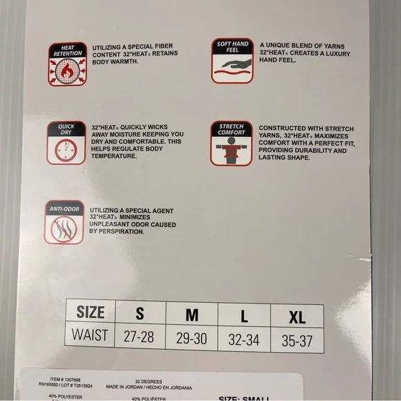 32 Degrees Heat Base Layer Pants Women’s Small Black 2-Pack Thermal NEW - Picture 3 of 5